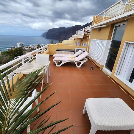 Los Gigantes,Huge Terrace,Sea View,Air Conditioning Appartement Puerto de Santiago  Buitenkant foto