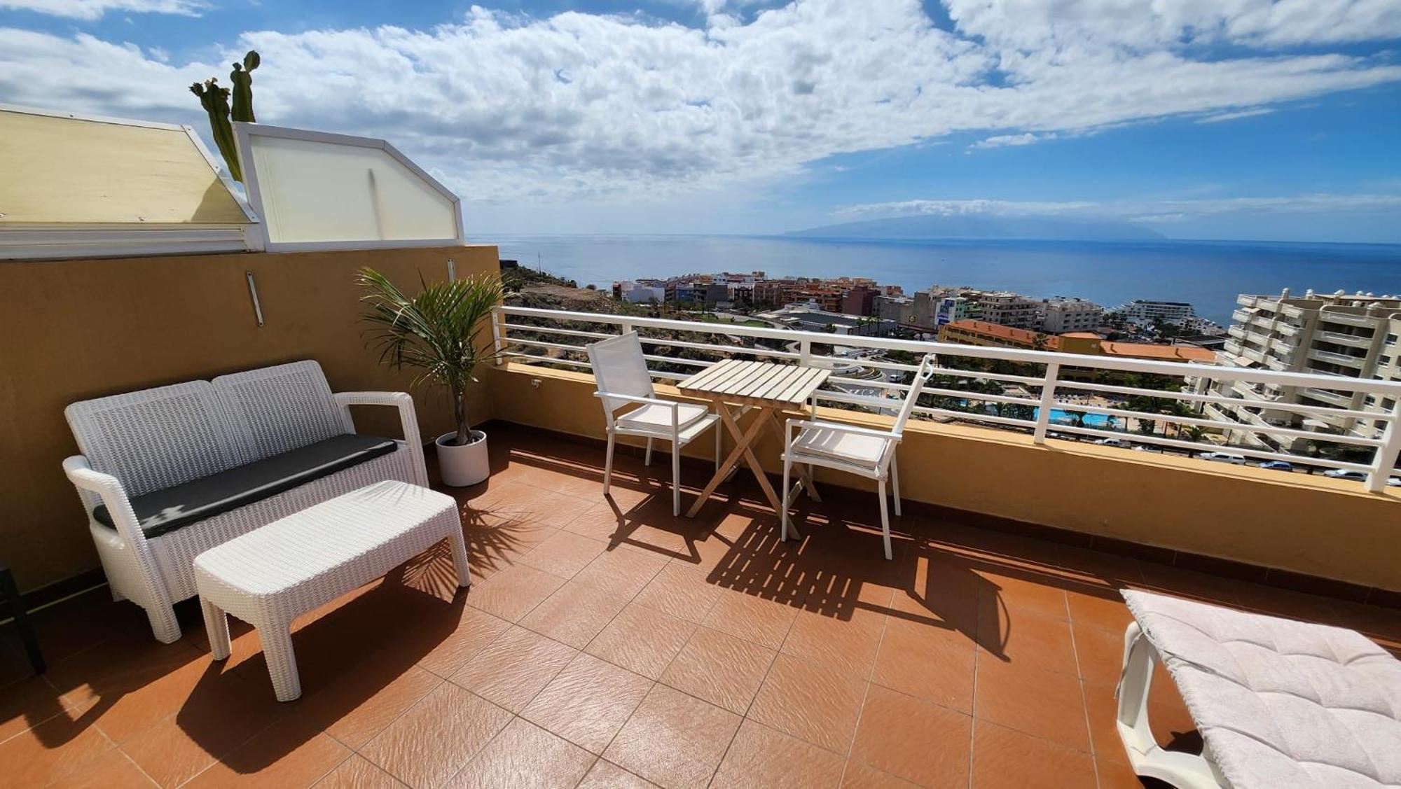 Los Gigantes,Huge Terrace,Sea View,Air Conditioning Appartement Puerto de Santiago  Buitenkant foto